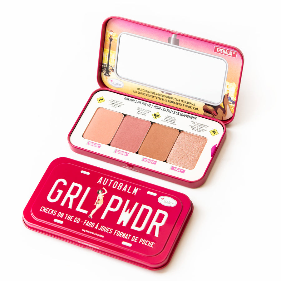 Photograph showing Autobalm Grl Pwdr makeup and packaging 