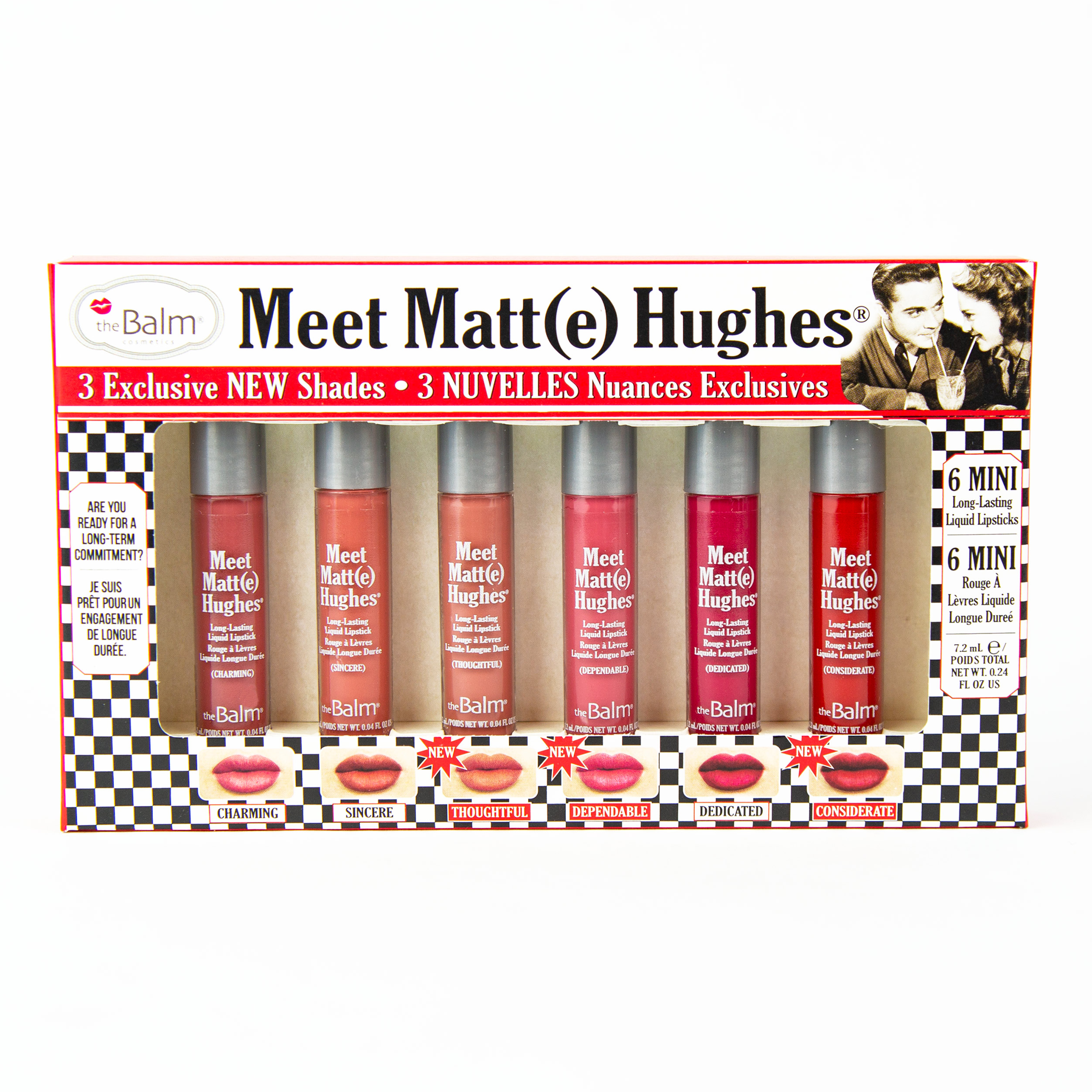 Thebalm Meet Matt(e) Hughes 6 Mini Liquid Lipsticks - Vol. 14
