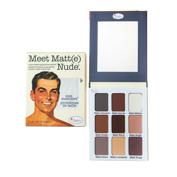 Photograph showing Meet Matt(e) Nude packaging and makeup